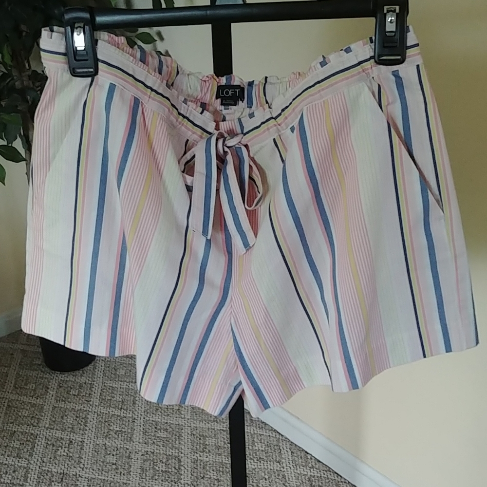 LOFT Striped Shorts
